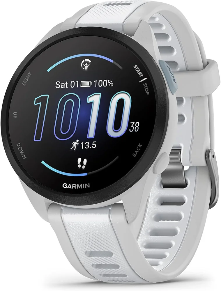 Forerunner 165 43mm, Whitestone