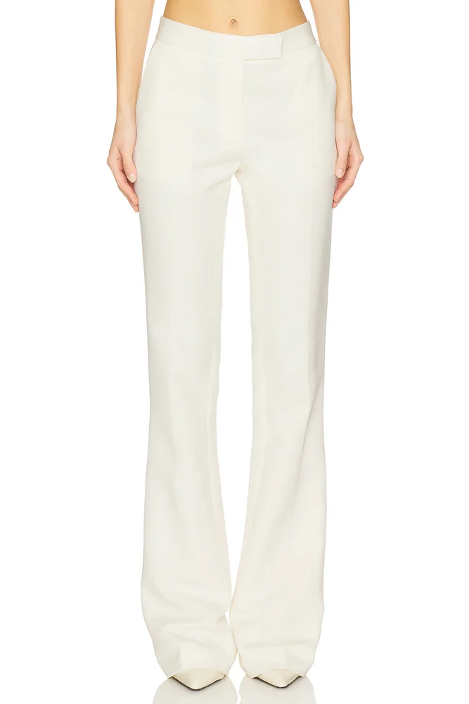 Tailored Suiting Bootcut Trouser in Ecru