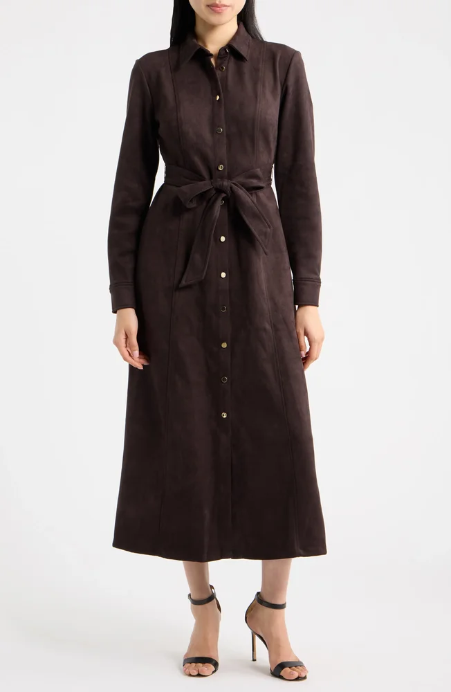 Belted Midi Shirtdress