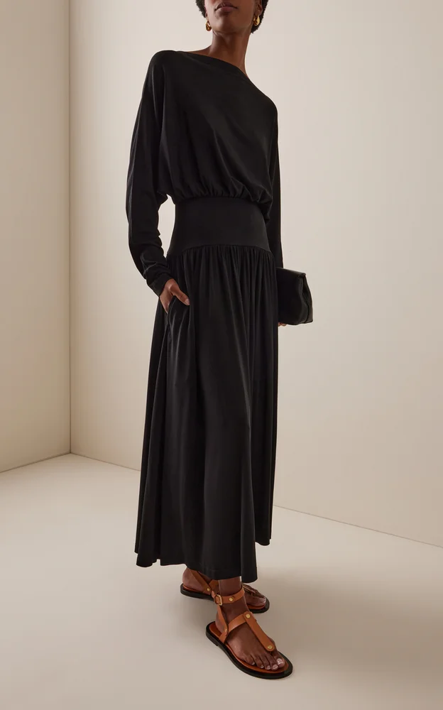 Boatneck Jersey Dress