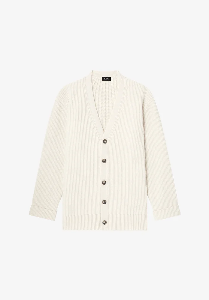 Wool-cashmere cardigan (M)