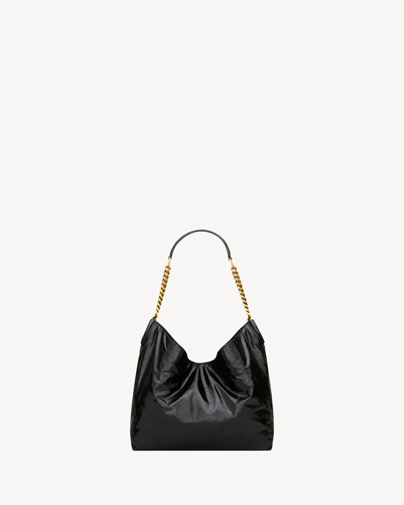 Hortense Small Hobo in Shiny Leather