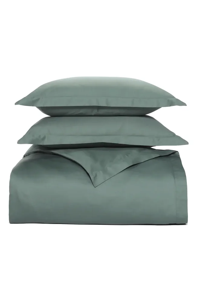 Signature Hemmed Duvet Set in Meadow