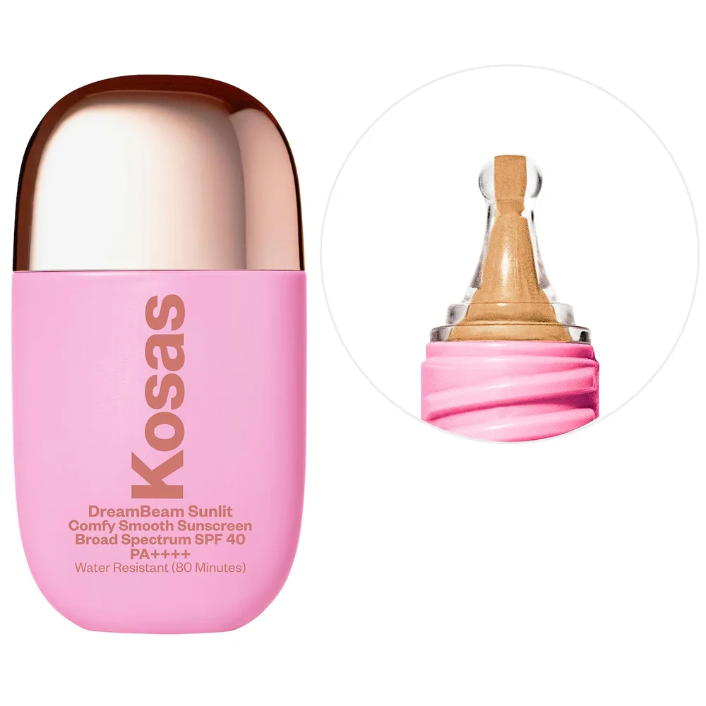 DreamBeam Silicone-Free Mineral Sunscreen SPF 40 with Ceramides and Peptides in DreamBeam Sunlit