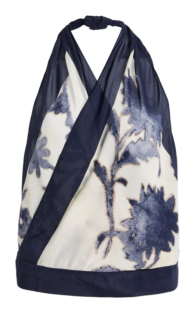 Phillipa Halter Chiffon Scarf Top