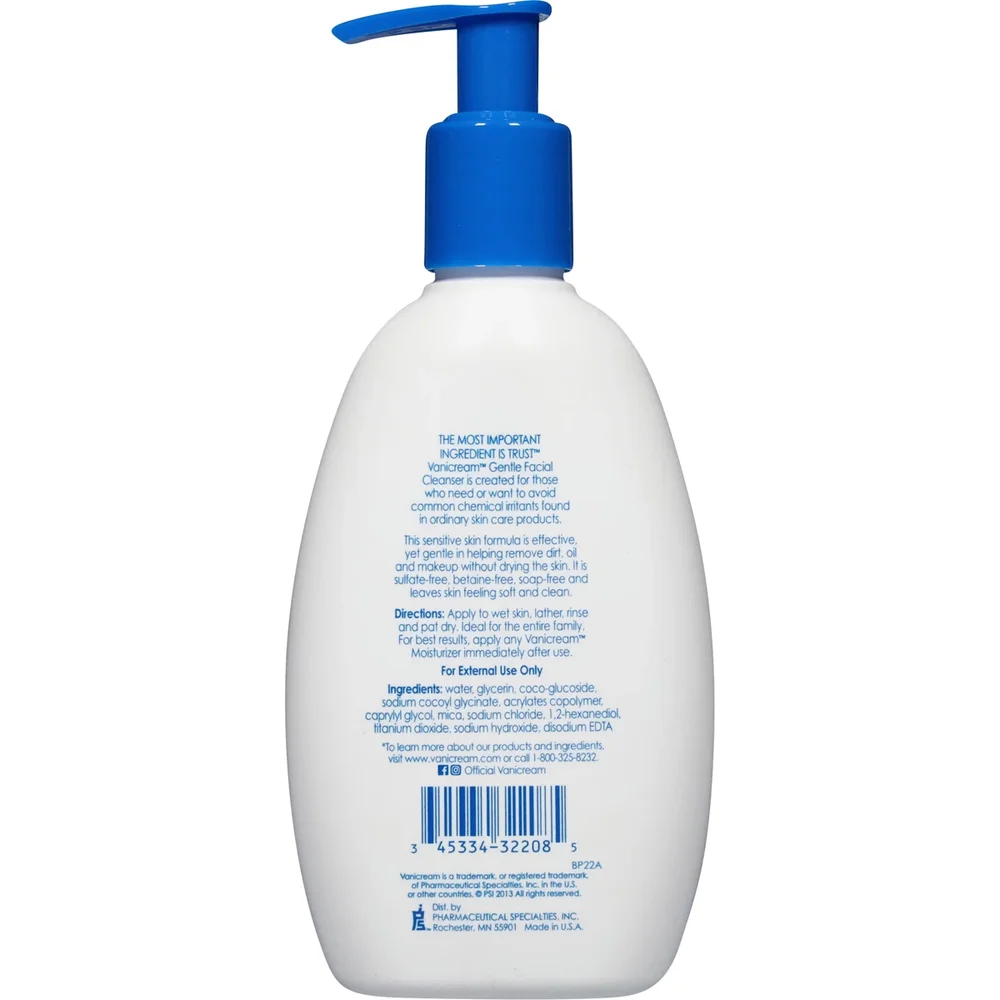Gentle Facial Cleanser for Sensitive Skin, Unscented
