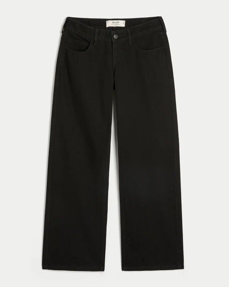 Ultra Low-Rise Baggy Jeans (black)