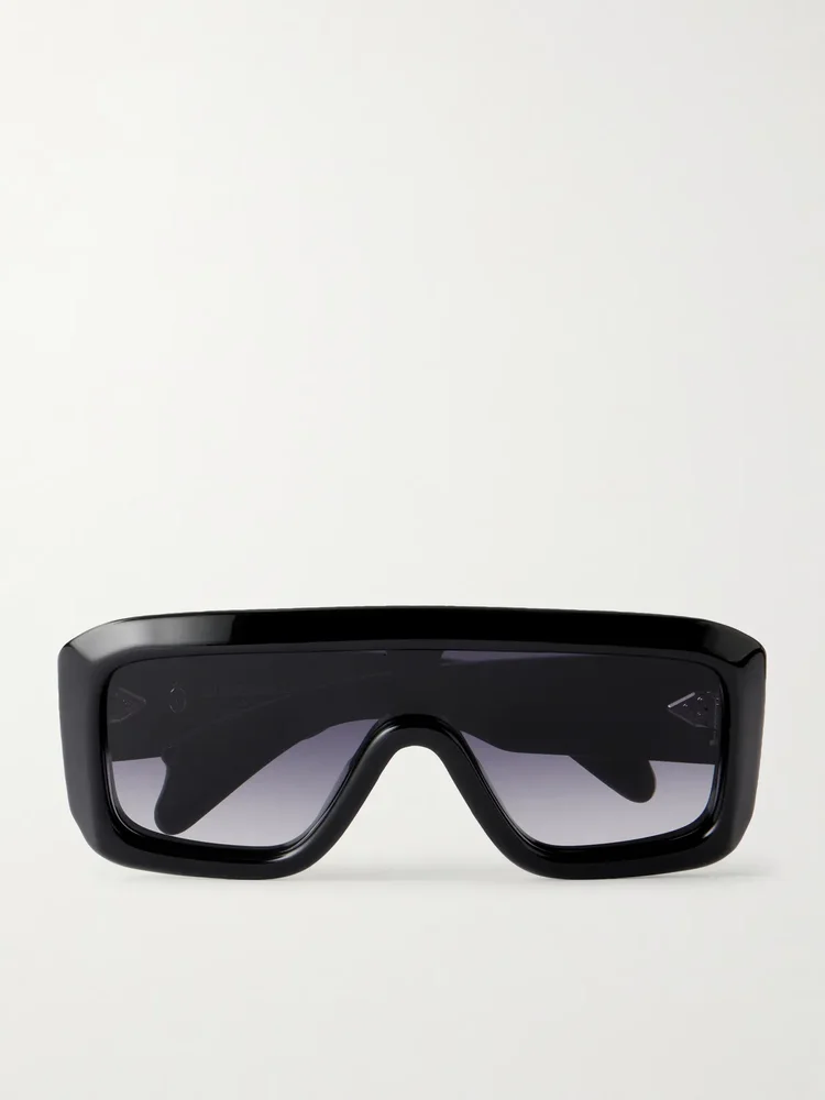 Pausa oversized aviator-style acetate sunglasses
