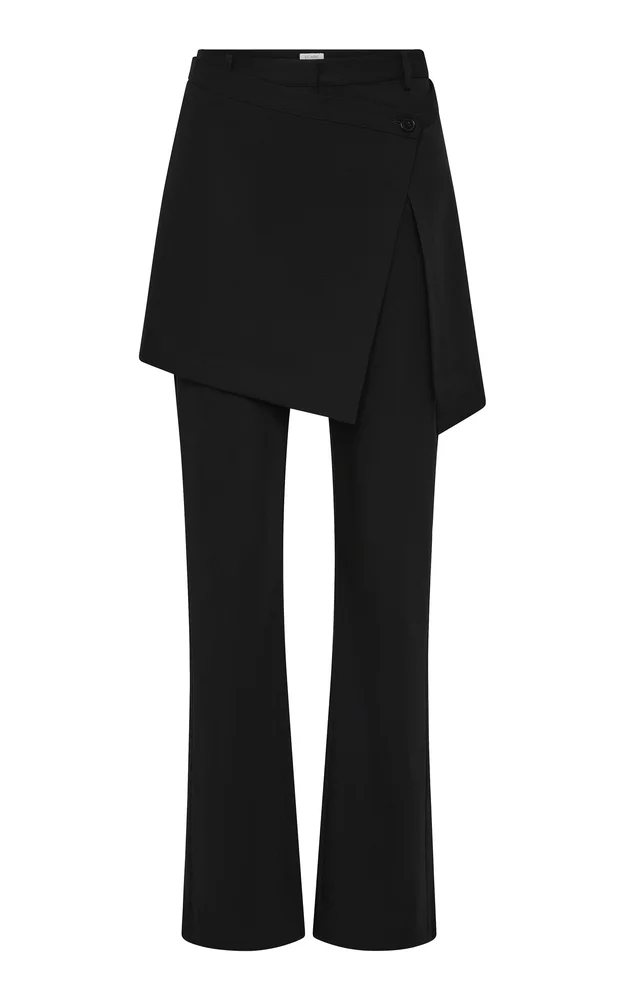 Wool Hybrid Mini Skirt Pants