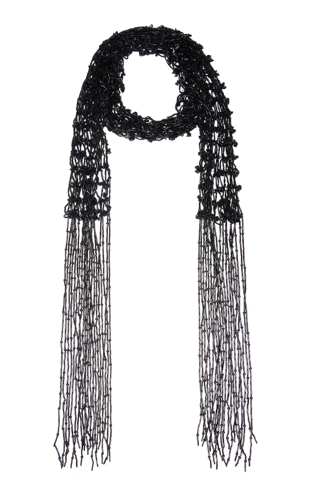 Handmade Beaded Scarf Necklace