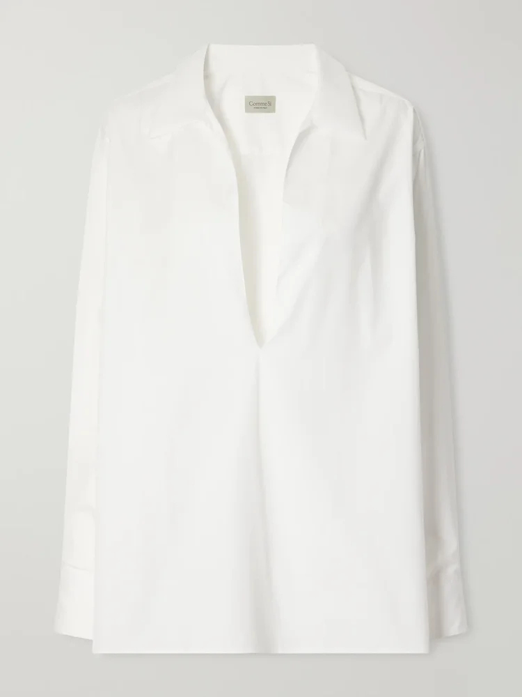 Cotton-poplin shirt