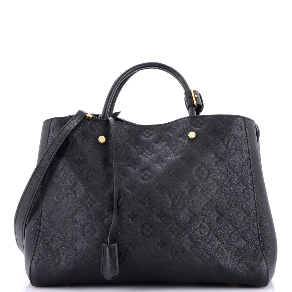 Louis Vuitton Montaigne Handbag Monogram Empreinte Leather GM