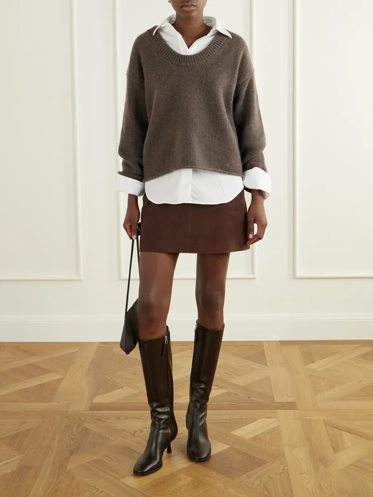 Catherine 65 leather knee boots