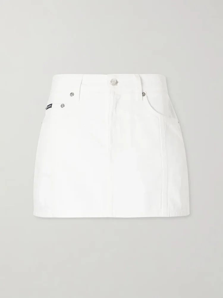 Denim mini skirt