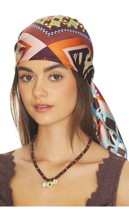 Silk Scarf (Chocolate Brown)