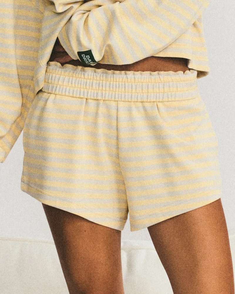 Striped Cotton Shorts