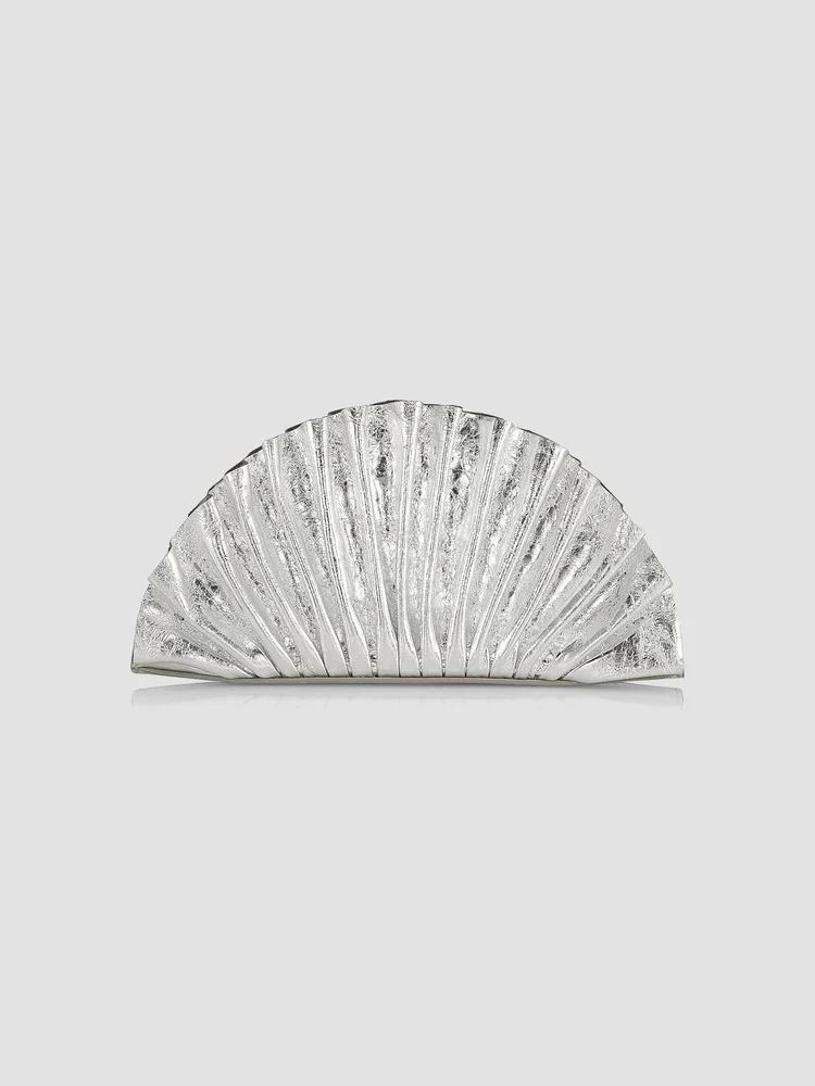 Mini Nala Metallic Leather Clutch