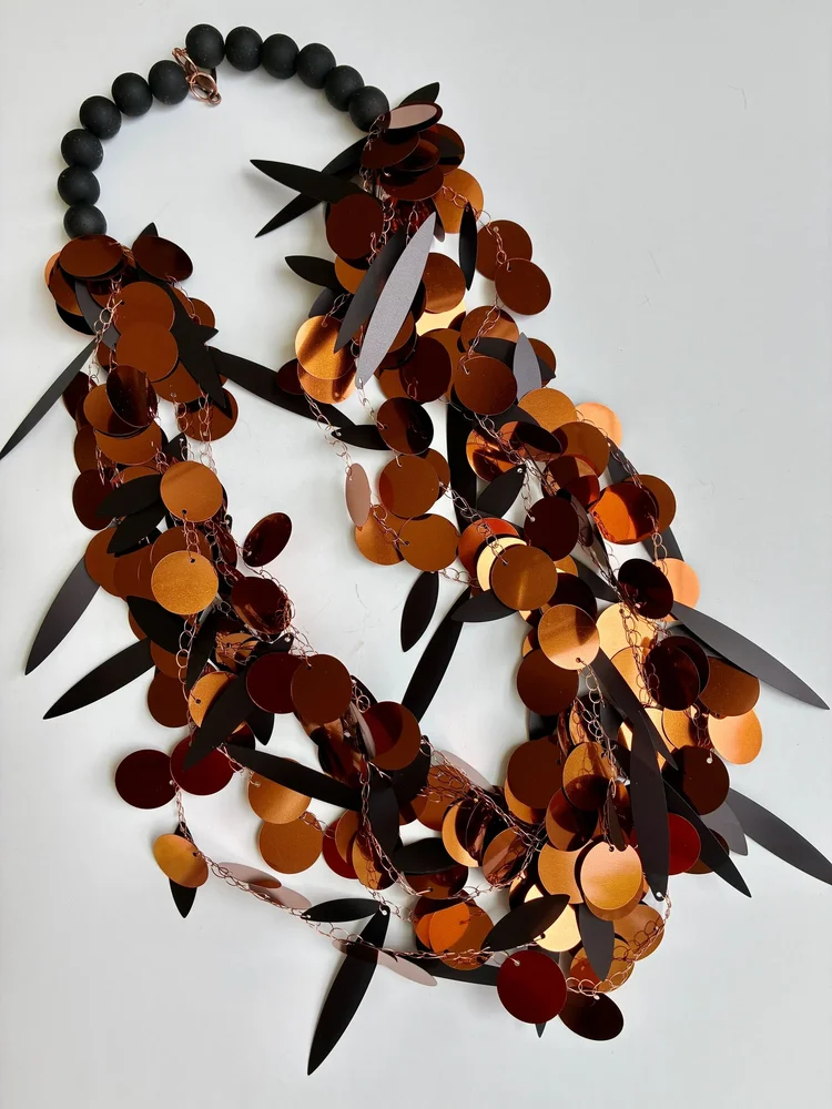 Copper Colored Statement Necklace