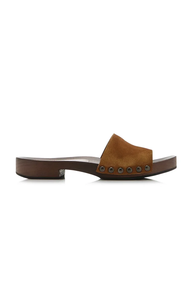 Suede Clogs