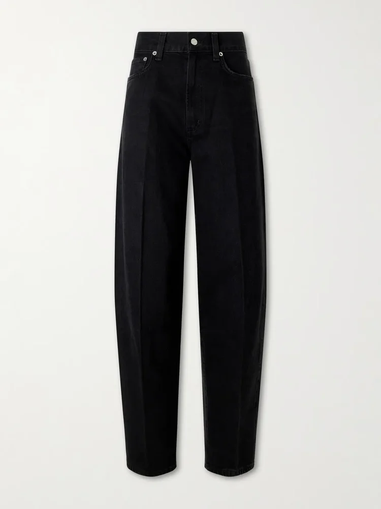 80’s high-rise straight-leg jeans
