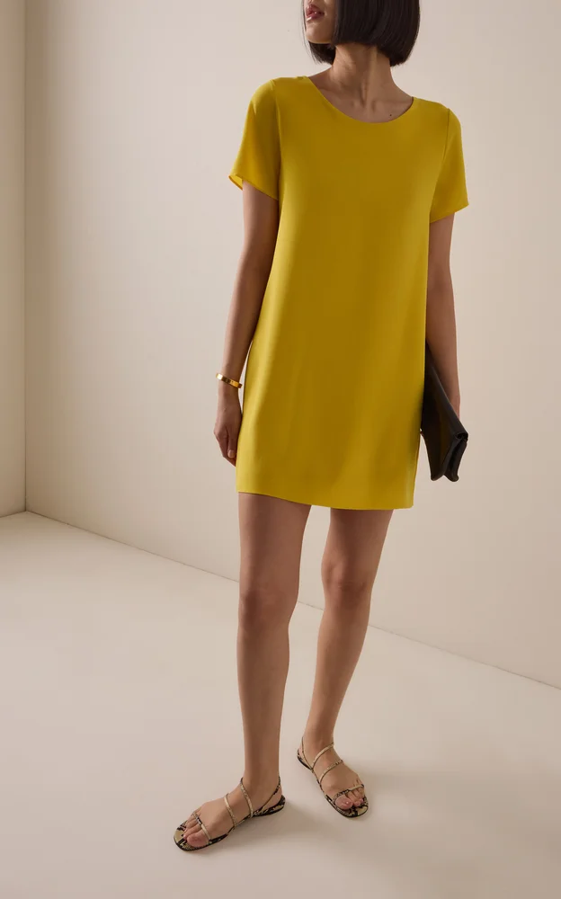 Arielle Crepe Mini Babydoll Dress