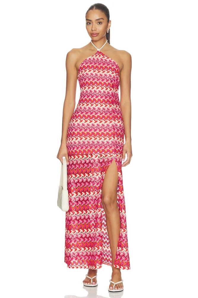 Wine Bloom Helsie Dress