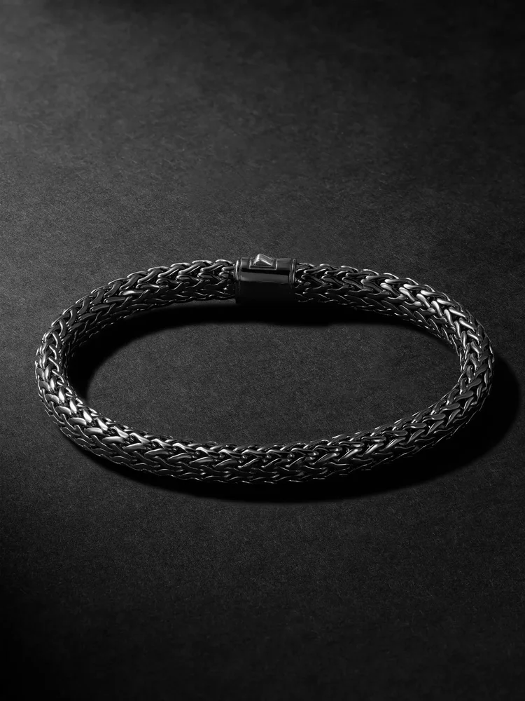 Icon Rhodium-Plated Sterling Silver Bracelet