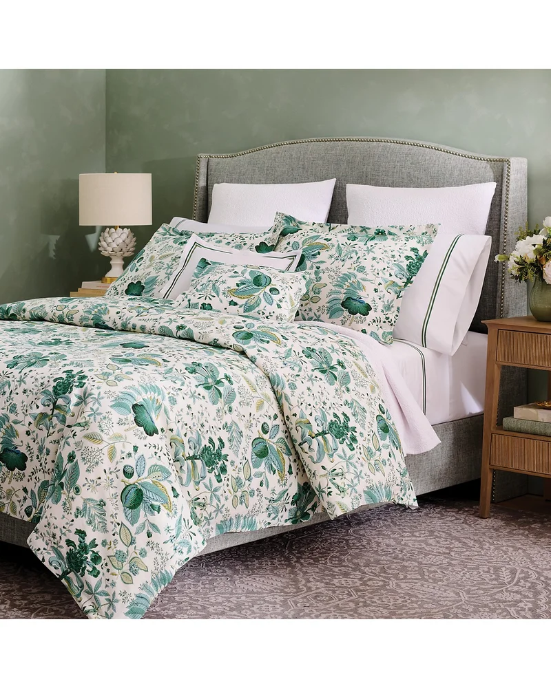 Pomegranate Linen Duvet Cover, Full Queen - Exclusive