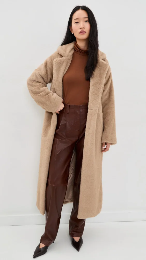 Lexie Faux Fur Wrap Coat