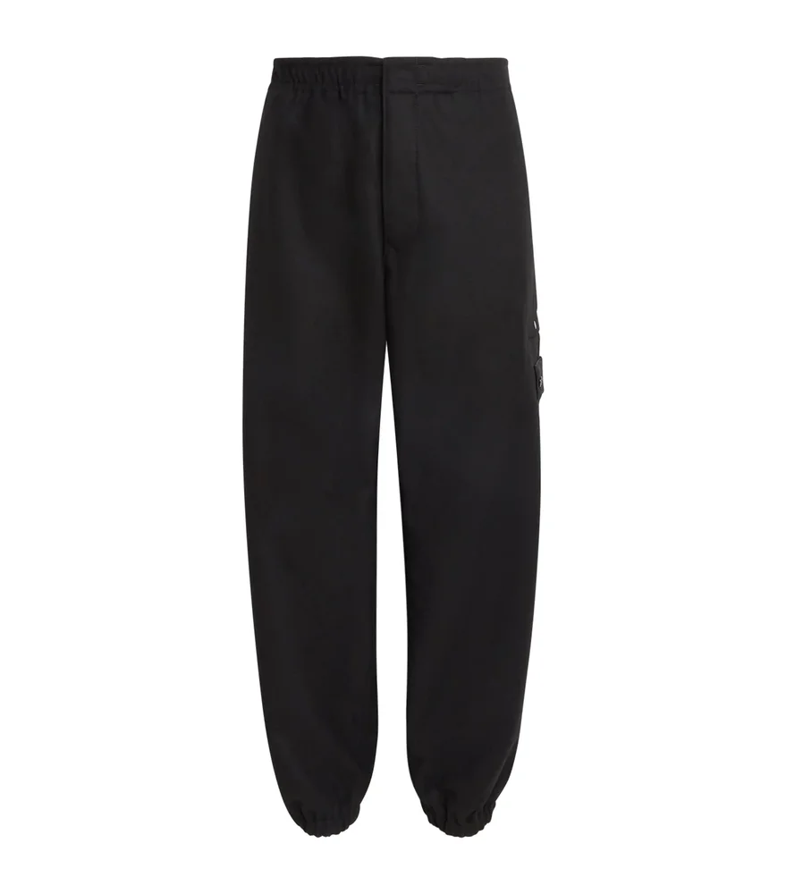 GHOST PIECE Wool-Blend Cuffed Trousers