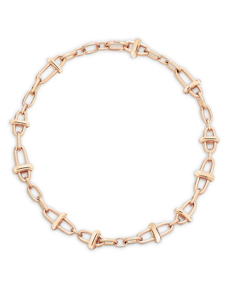 18K Rose Gold Iconica Open Link Chain Necklace, 17.3"