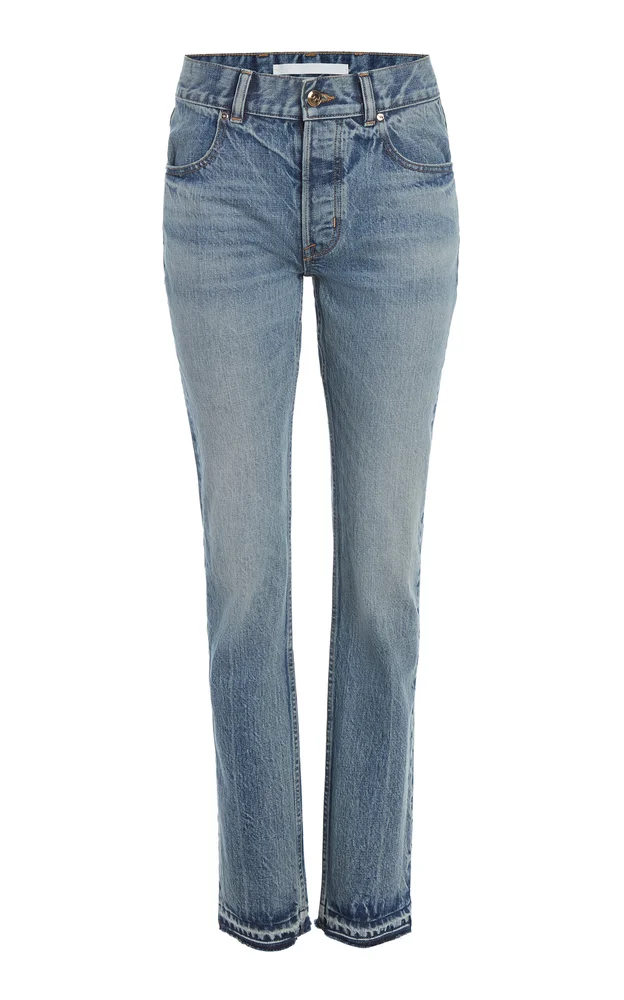 The Olympia Rigid Low-Rise Slim-Fit Jeans