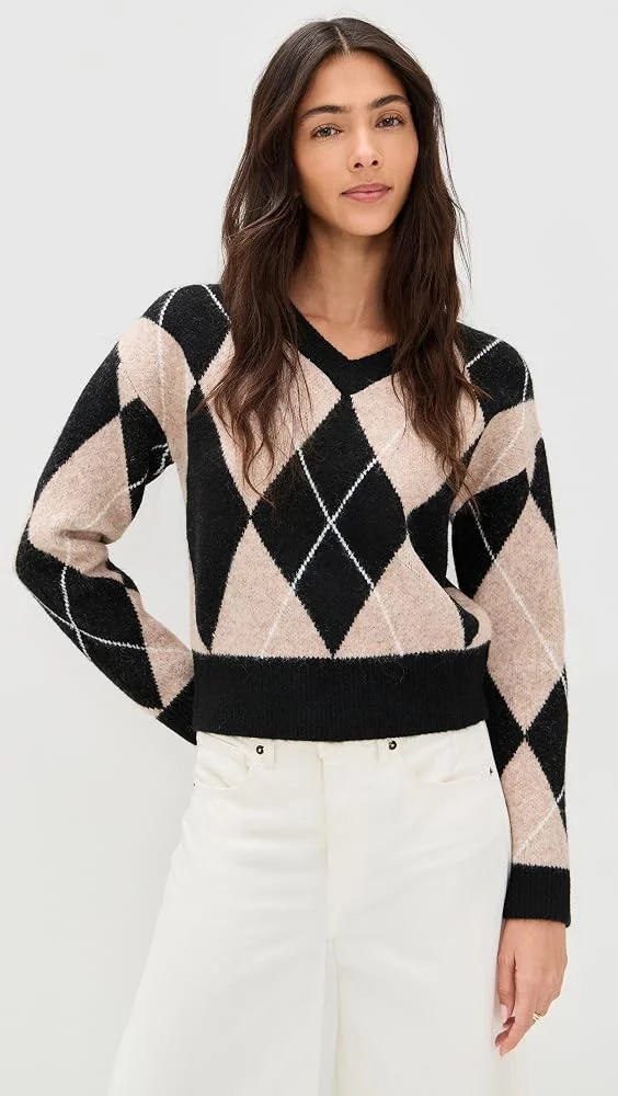 Rae Arglye V Neck Sweater