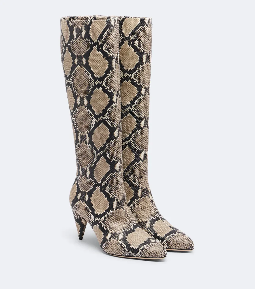 Maverick leather knee-high boots