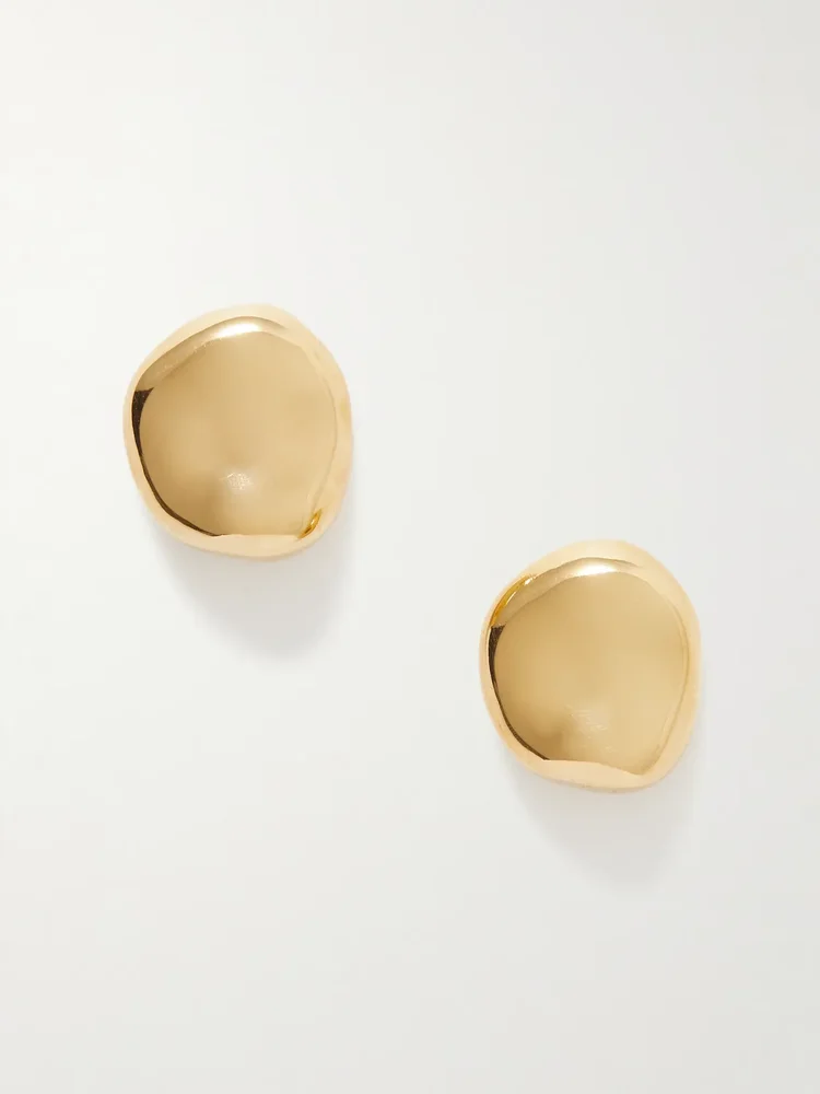 Gia small recycled gold vermeil earrings