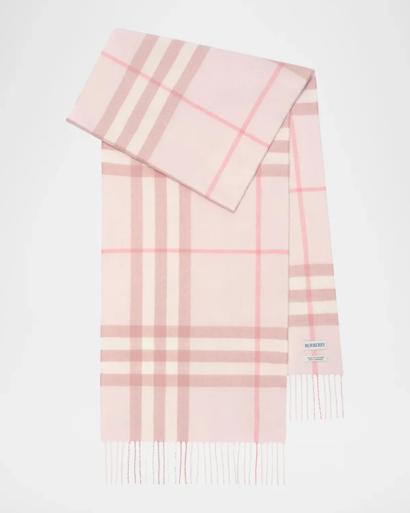 Check Cashmere Scarf