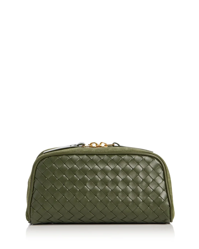 Small Nodo Intrecciato Suede Pouch