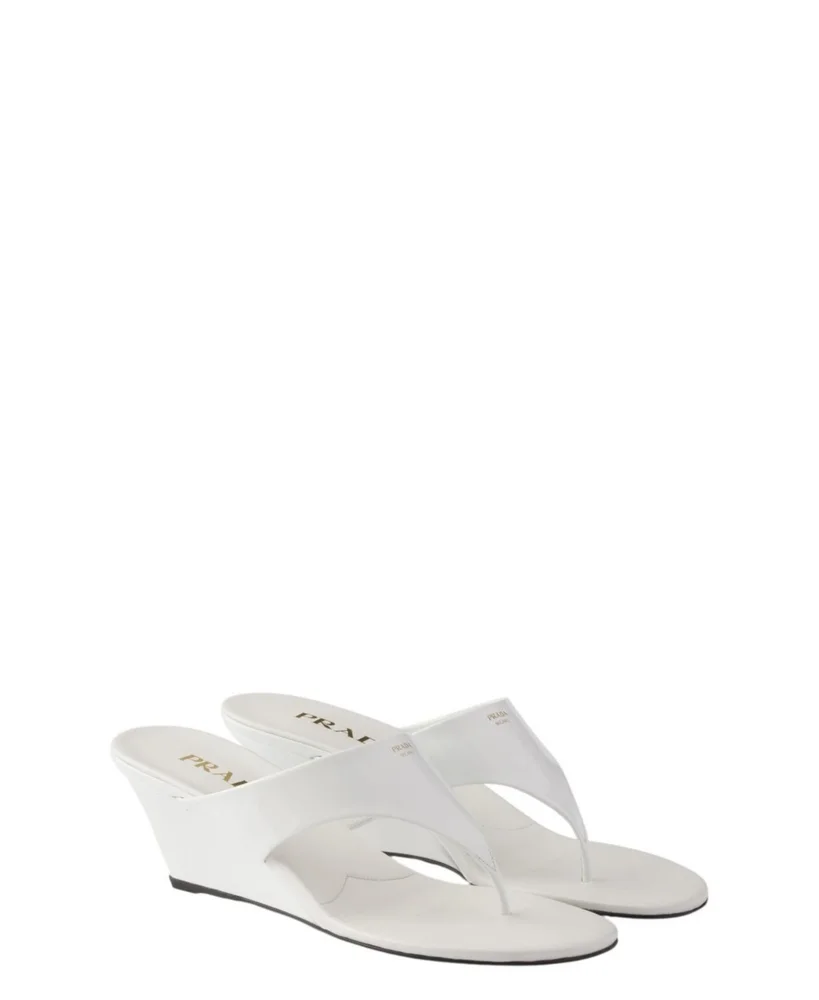 Patent Leather Thong Sandals