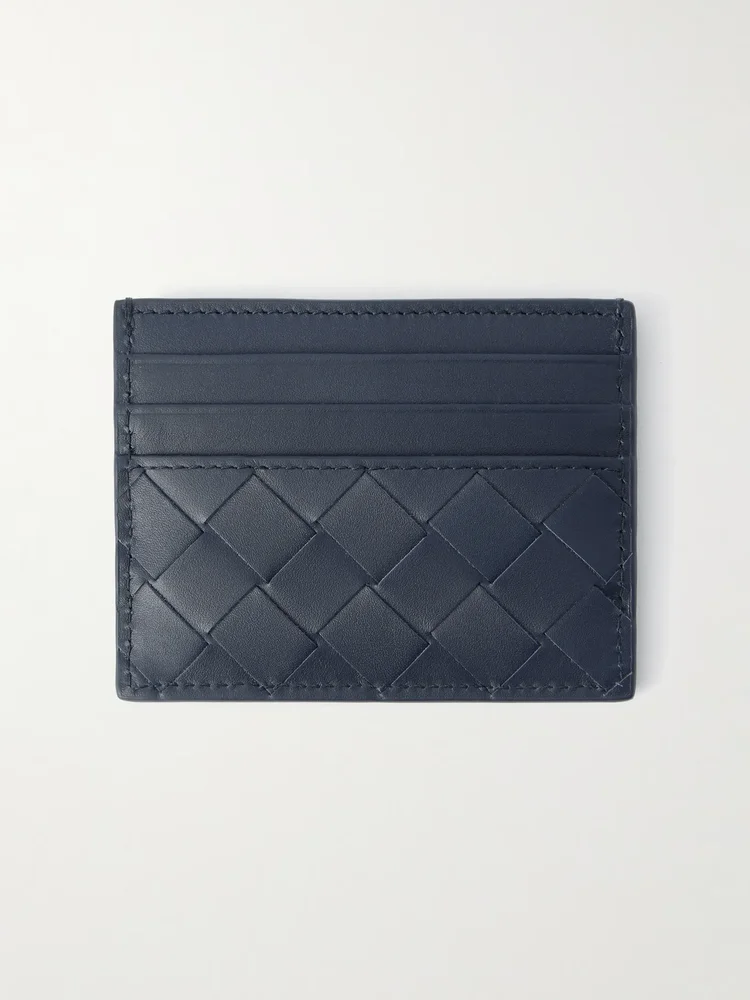 Intrecciato Leather Cardholder