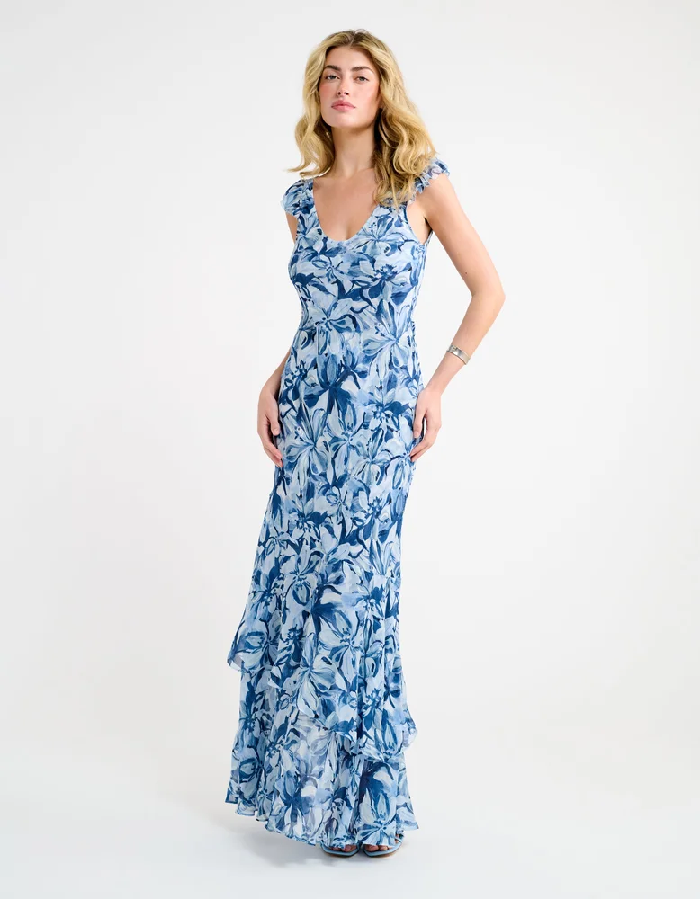 Solara Maxi Dress, Blue Crush