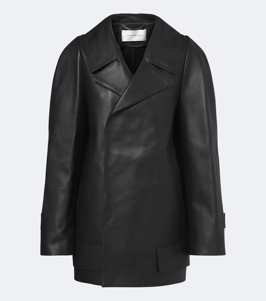 Leather coat