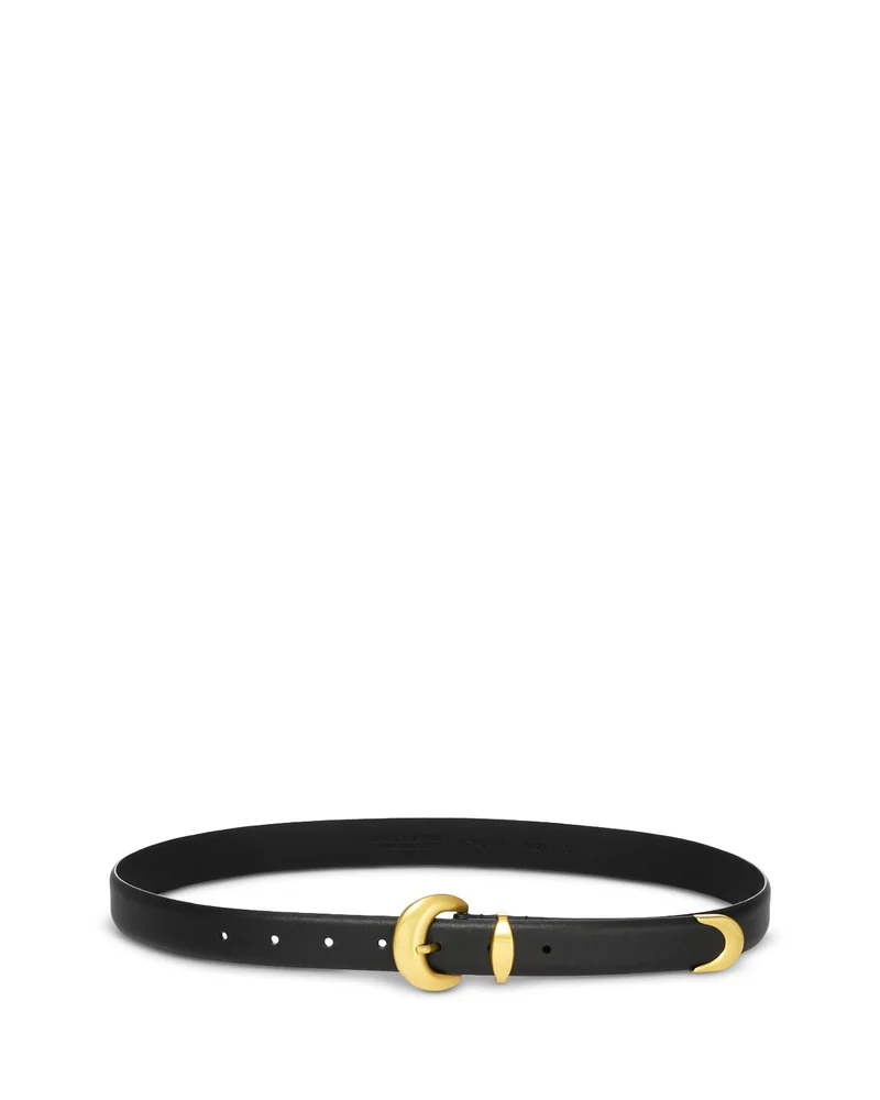 Lucie Domed Buckle Leather Belt