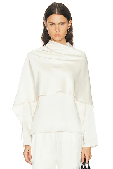 Satin Cape Top