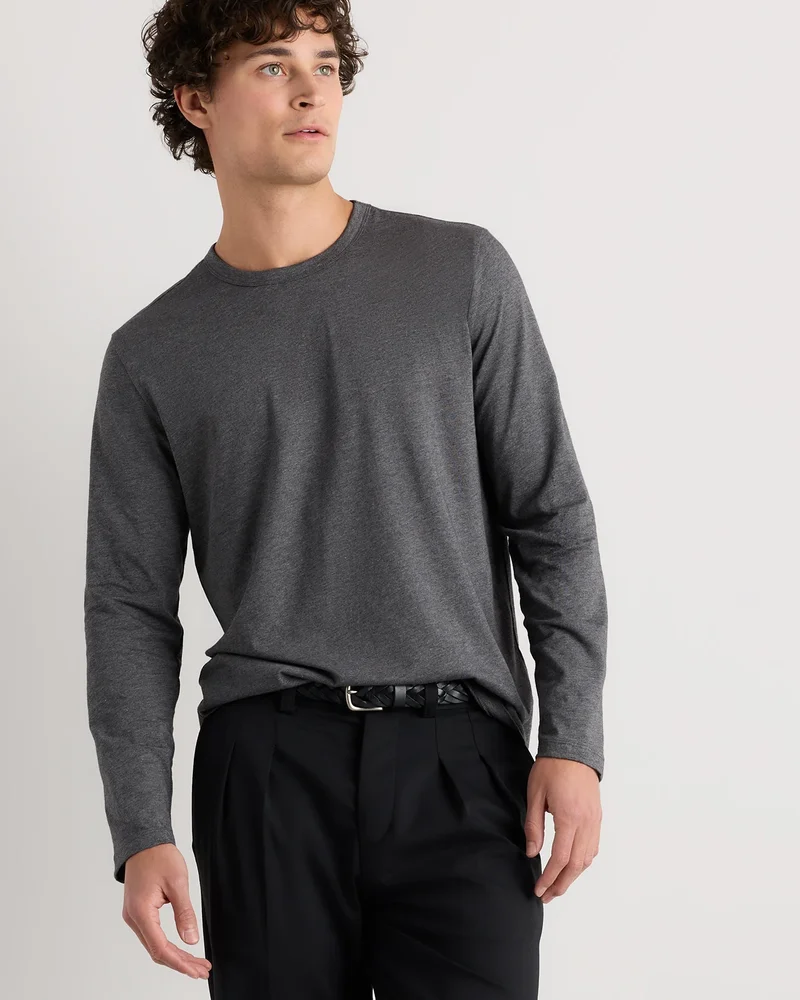 100% Pima Cotton Luxe Touch Long Sleeve Tee