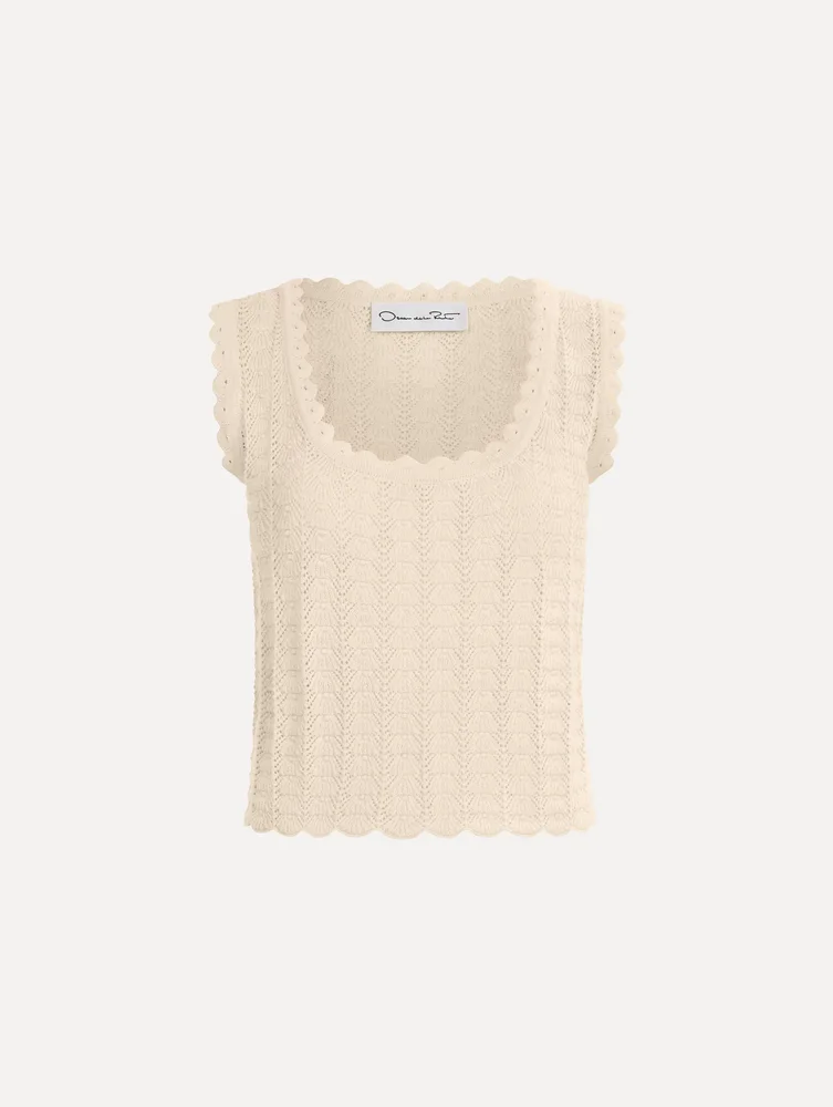 Pointelle Weave Tank