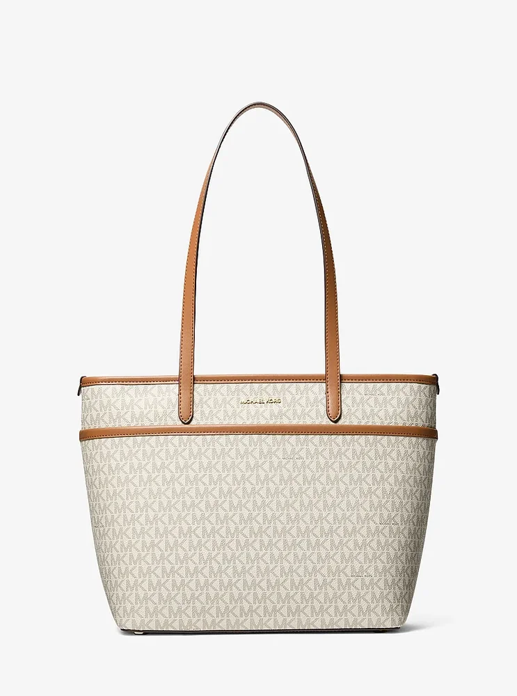 Marlowe Medium Signature Logo Pocket Tote Bag