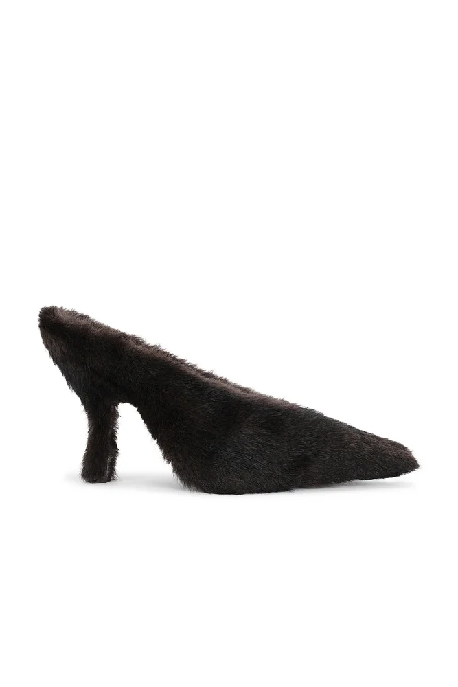 Natasha 105mm Faux Fur Pump