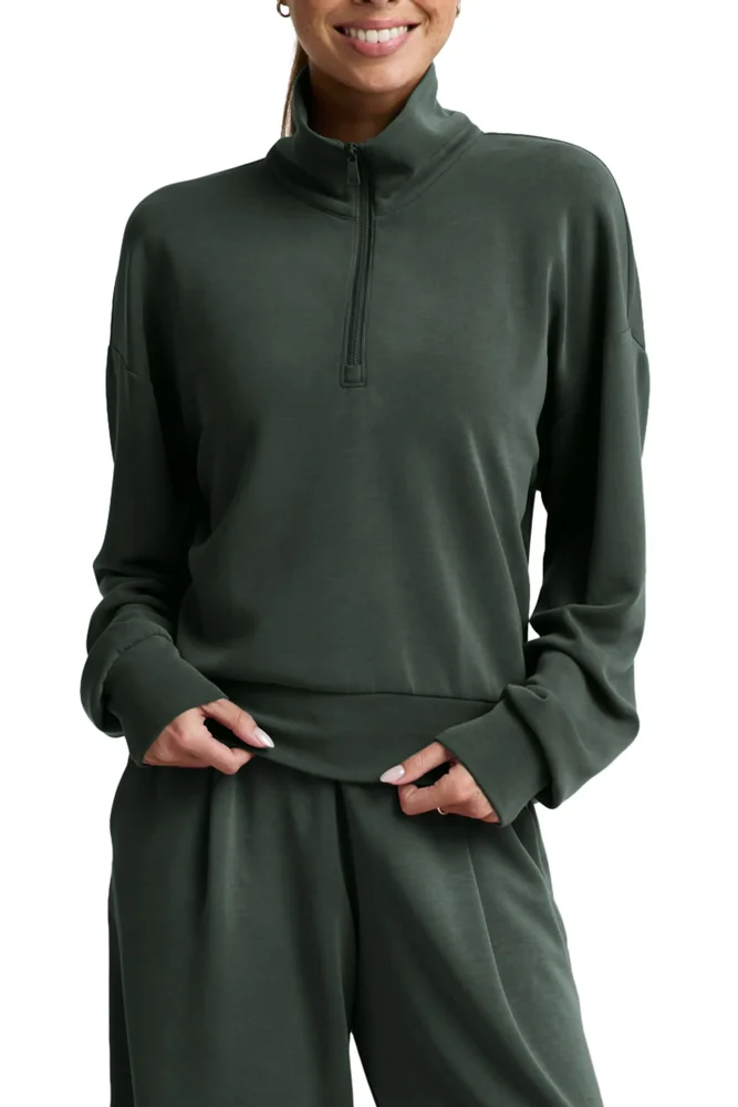 Sandwash Half Zip Pullover
