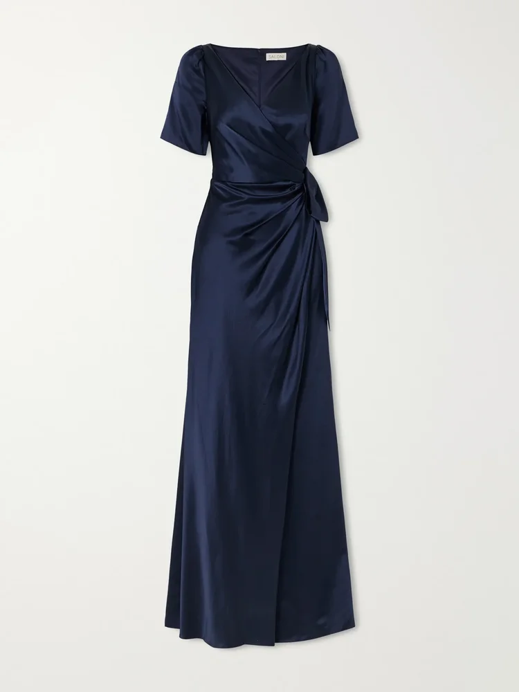 Marilyn silk-satin gown