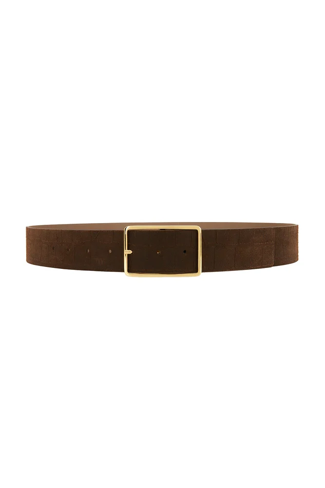 Milla Croco Suede Belt
